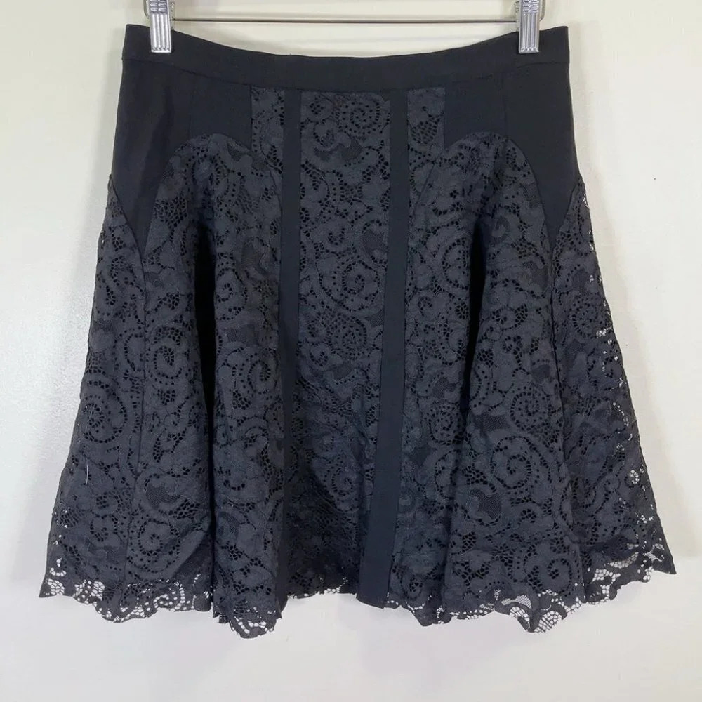 Diane Von Furstenberg Radella Lace Panel Skirt - Picture 3 of 14